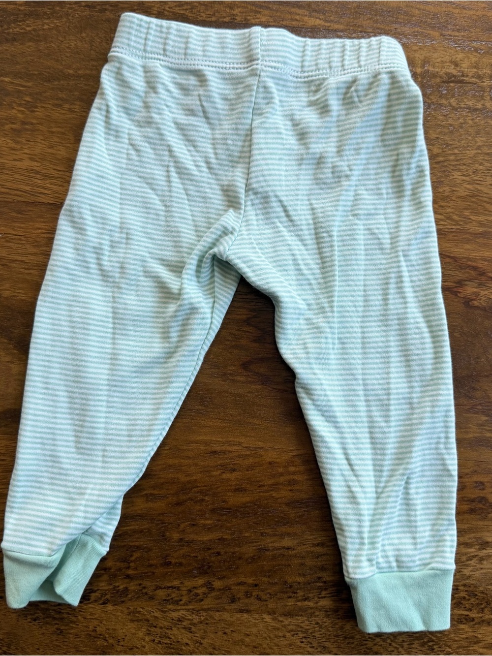 Lake Mint Stripe Kids Pajama Set - Long Sleeve Top & Pants - Picture 5 of 5